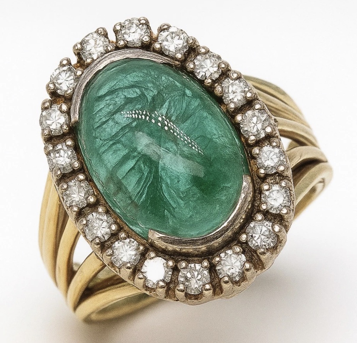 6 Carat Smaragd Ring